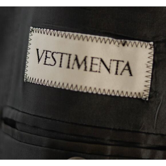 Vestimenta Suit Jacket Blazer Gray 3 Button Double Vent EU 54, US 44R - Picture 7 of 7